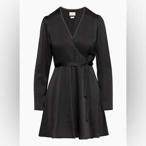 Aritzia Wilfred Mademoiselle Satin Long Sleeve Dress